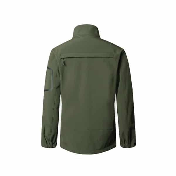 giacca da caccia Vendita all'ingrosso di abbigliamento da pesca softshell idrorepellente per abbigliamento outdoor da uomo in verde militare - 副本