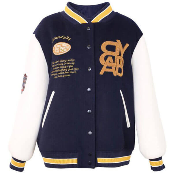 Oversized New Women's Spring And Autumn Woolen Coat Baseball Uniform Letter Jacket 1