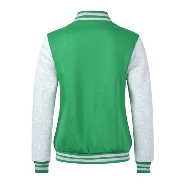 Unisex Polyester Color-blocking Breathable Varsity Jacket 02