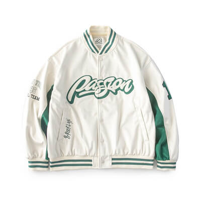 Unisex baseball unifrom embroidery and print loose jacket manufacturer