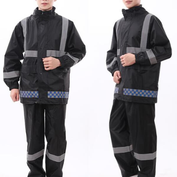 Adult Split Raincoat Rain Pants Suit Reflective Safety Jacket ...