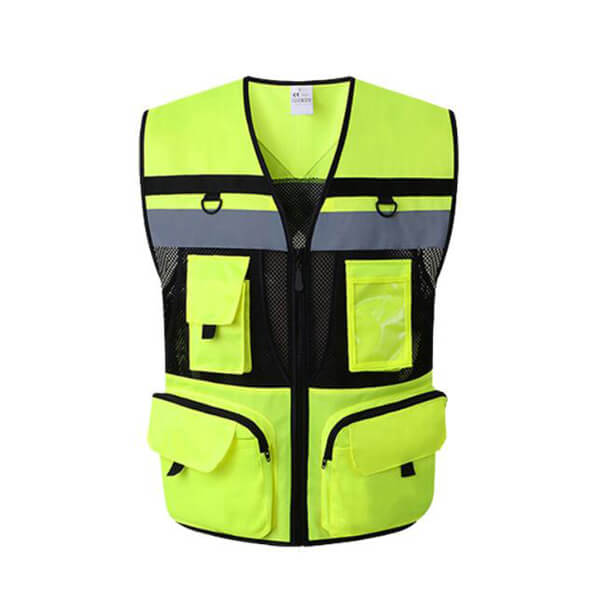 Breathable large size engineering night running reflective safety vest1